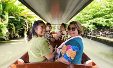Girl Group on the Boat