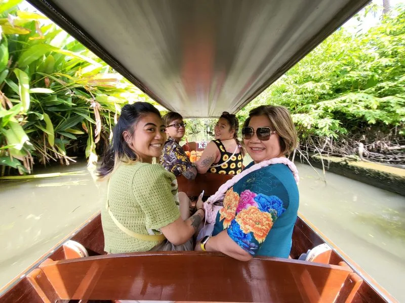 Girl Group on the Boat